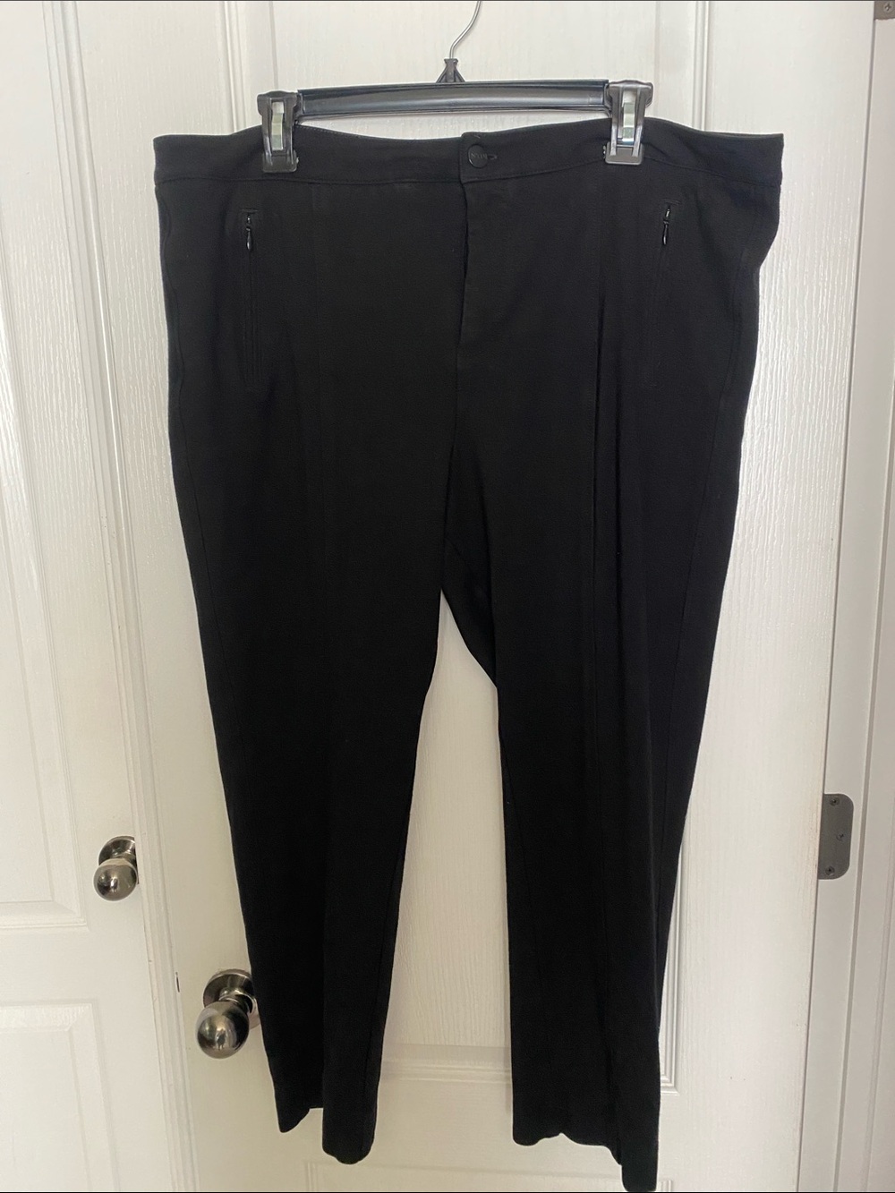 NYDJ Men's Black Dress Pants - Zip Pocket Trousers